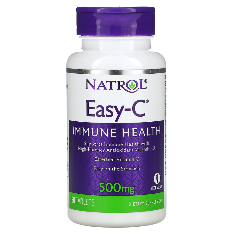 

Витамин С антиоксидант Natrol Easy-C 500mg капсулы 60 шт., Easy-C 500mg