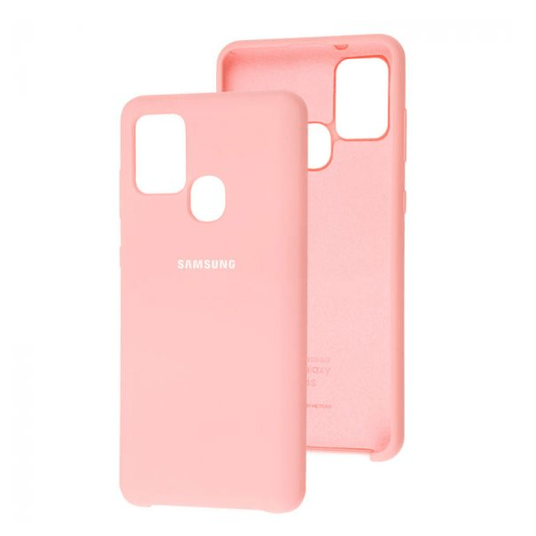 фото Чехол samsung a21s silicone cover розовый nobrand