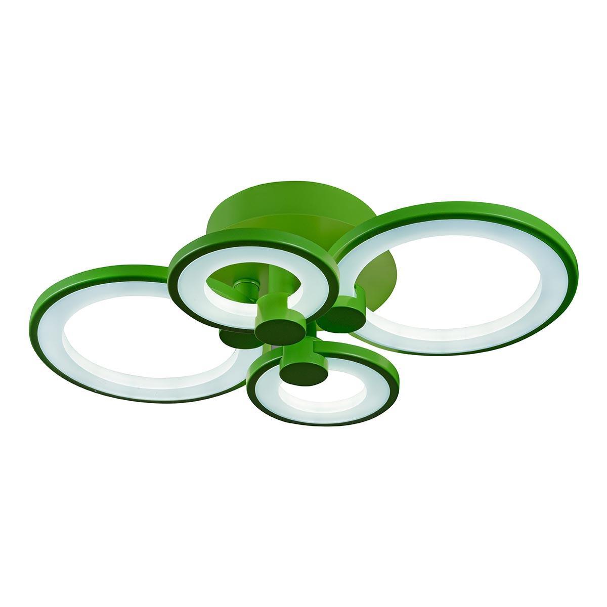

Потолочная светодиодная люстра iLedex Ring A001/4 Green