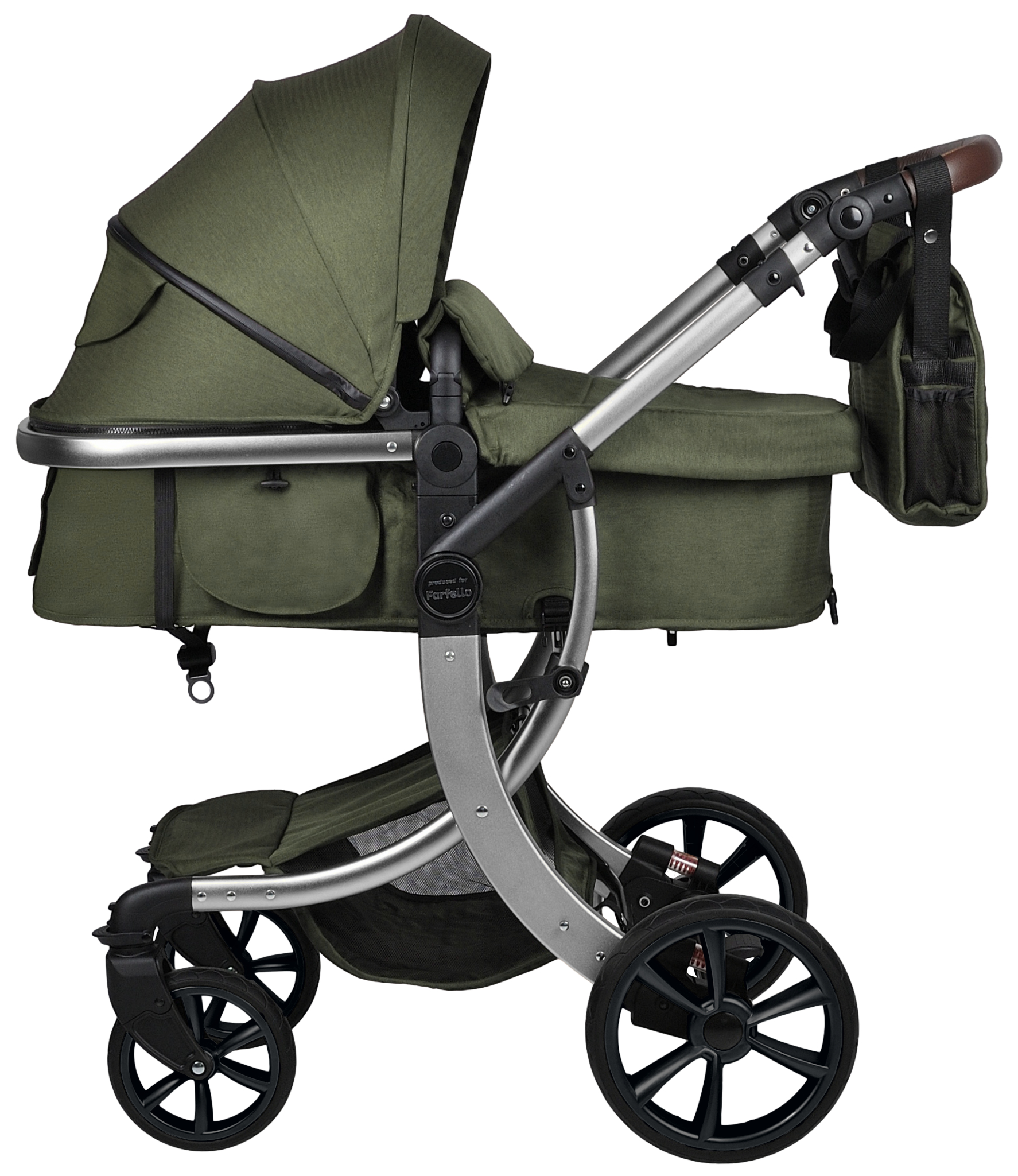 

Коляска трансформер Aimile Original Silver хаки FTS-17, Original Silver