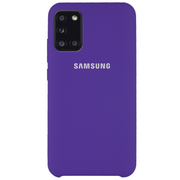 фото Чехол samsung a31 silicone cover фиолетовый nobrand