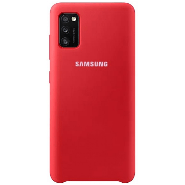 фото Чехол samsung a41 silicone cover красный nobrand