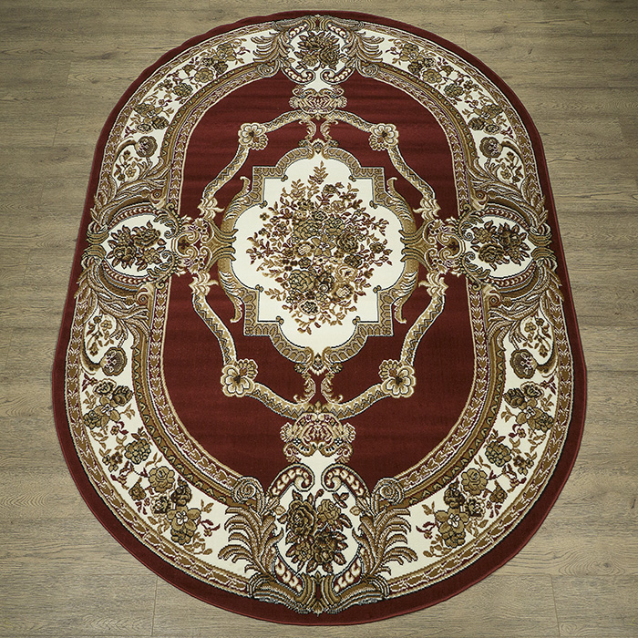 

Ковёр Kitroom Лайла де Люкс 200x300 овальный бордовый 15418