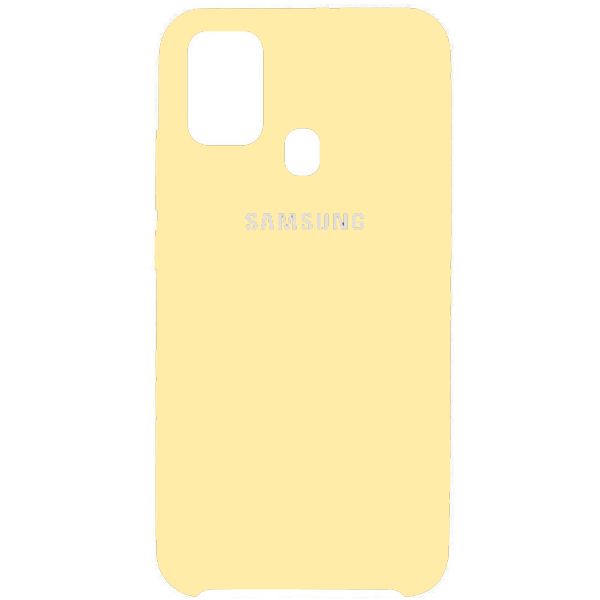 фото Чехол samsung m31 silicone cover желтый nobrand