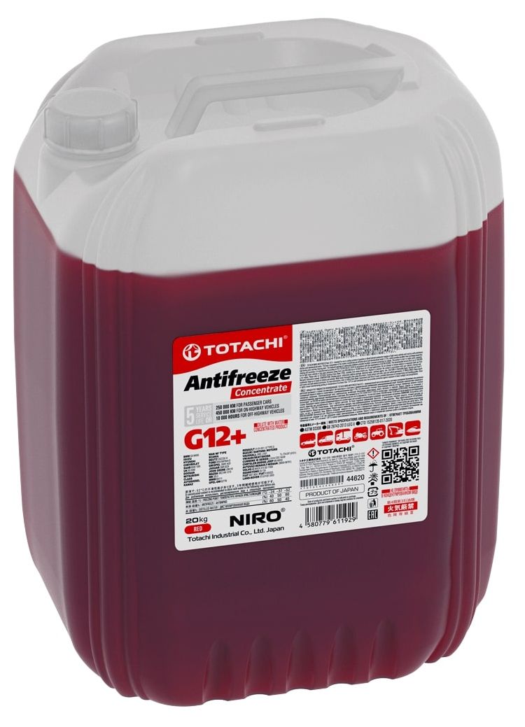 фото Концентрат антифриза totachi niro antifreeze red g12+ 20кг totachi арт. 44620