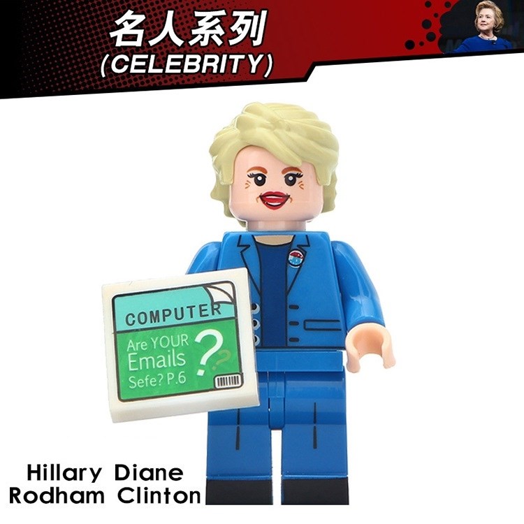 

Фигурка совместимая с Lego Хиллари Клинтон