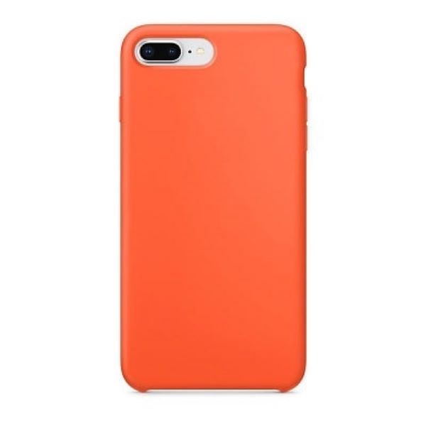 Чехол для iPhone 8 Plus / 7 Plus - Силиконовый оранжевый