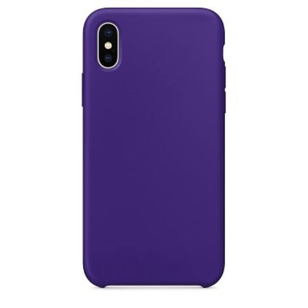 Чехол для iPhone X / XS - Силиконовый фиолетовый