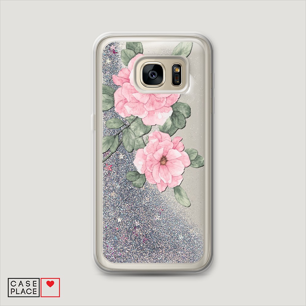 

Чехол Awog на Samsung Galaxy S7 Edge "Акварельные розовые цветы", Разноцветный, 24691-1