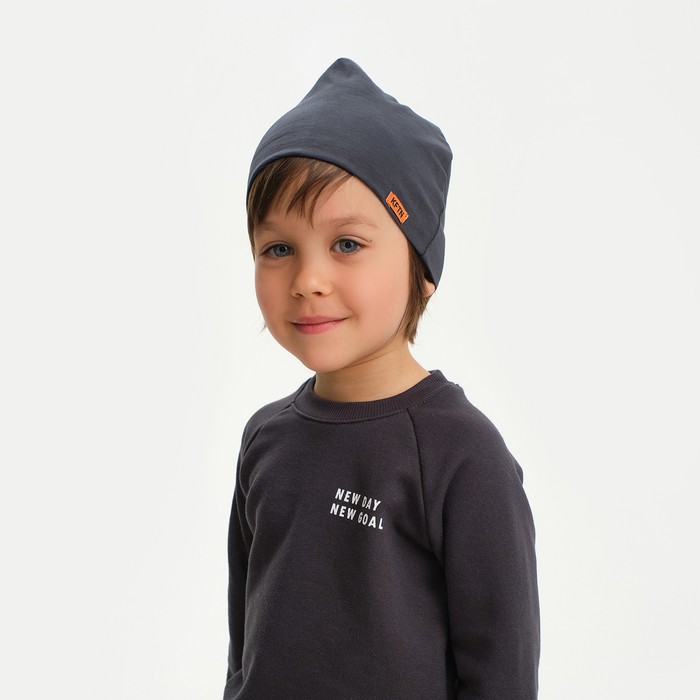 

Шапка детская KAFTAN "Trendy", р-р 50, серый, Trendy boy