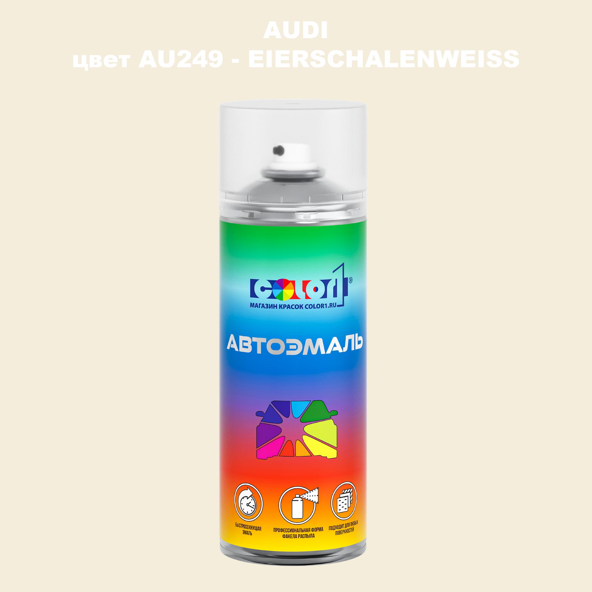 

Аэрозольная краска AUDI, цвет AU249 - EIERSCHALENWEISS, Прозрачный