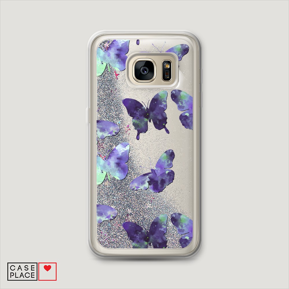 

Чехол Awog на Samsung Galaxy S7 Edge "Бабочки отпечатки", Разноцветный, 24691-1