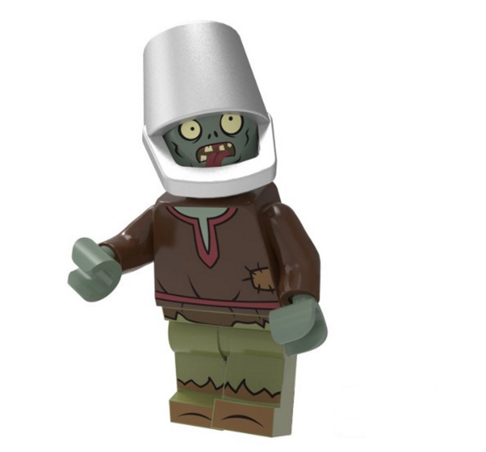 

Фигурка совместима с лего Зомби с ведром Plants vs. Zombies
