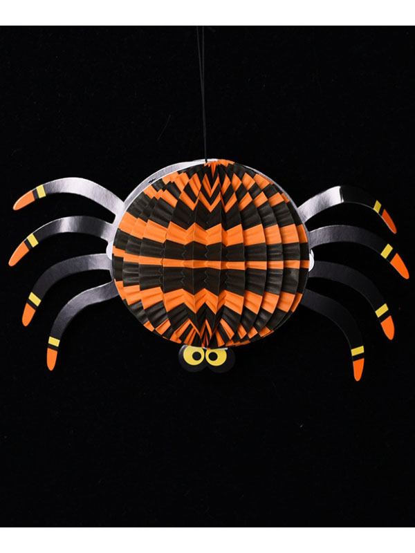 фото Декорация гофрированная паук высота 13 см, ширина 26 см. цв: разноцветный nobrand