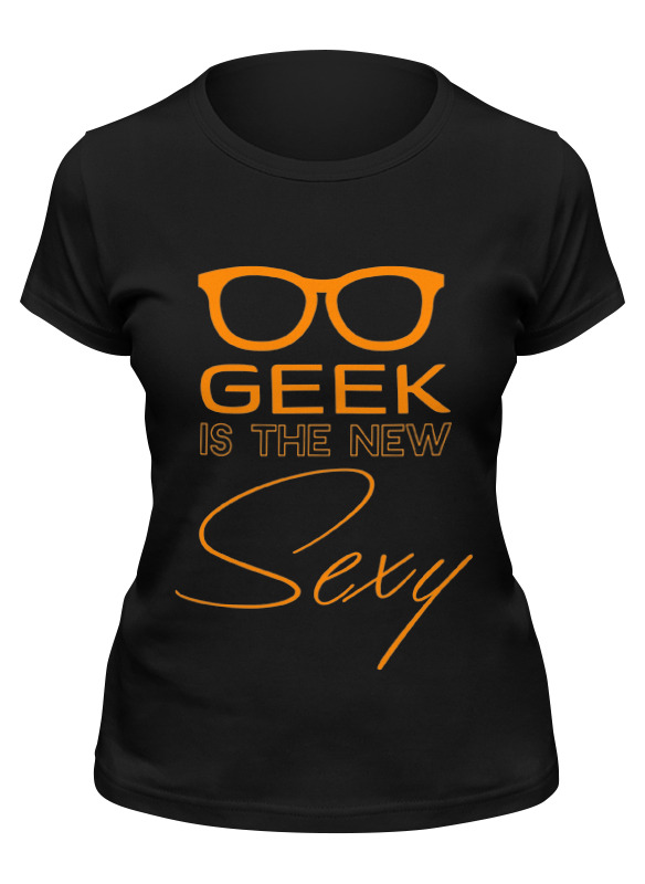 

Футболка женская Printio Geek sexy черная L, Черный, Geek sexy