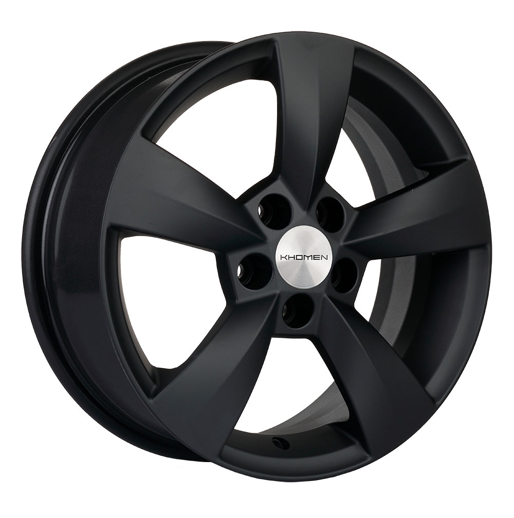 

Колесный диск Khomen Wheels KHW1504 (Fabia) Black matt 6x15/5x100 ET43 D57.1