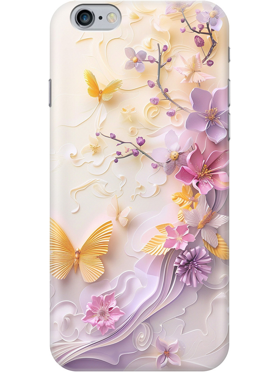 

Силиконовый чехол на Apple iPhone 6S Plus/6 Plus с принтом "Оранжевые бабочки", Прозрачный;белый;оранжевый;фиолетовый, 78174823