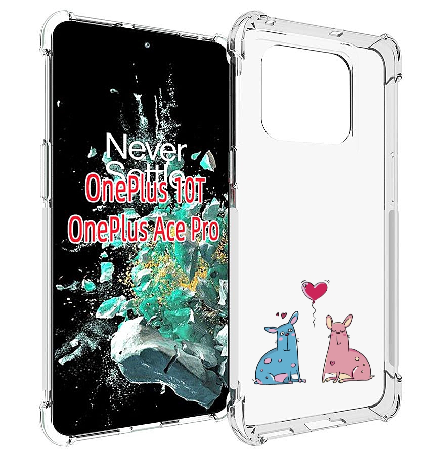 

Чехол MyPads Лама любовь для OnePlus 10T, Прозрачный, Tocco