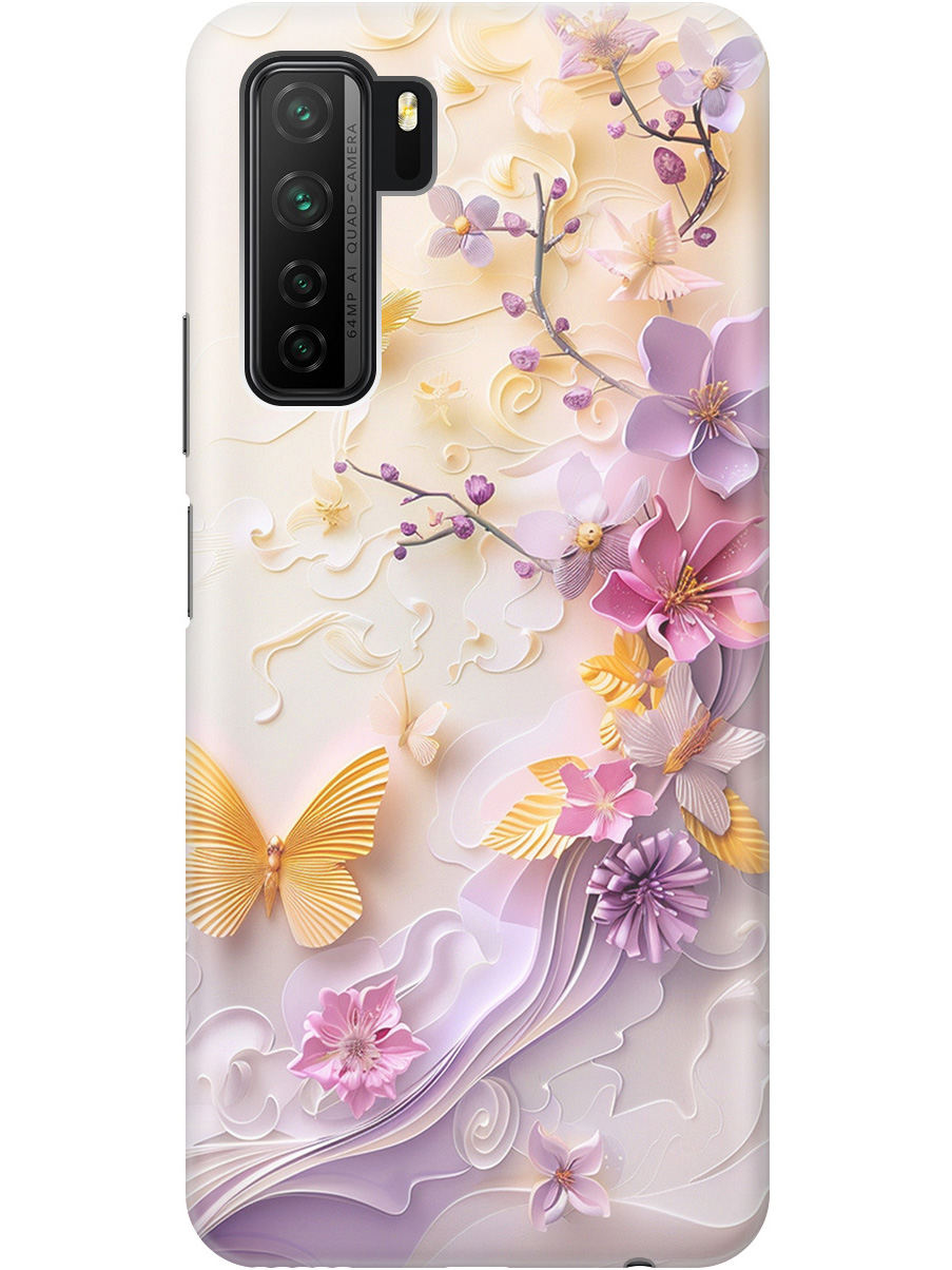 

Силиконовый чехол на Honor 30S, Huawei Nova 7 SE с принтом "Оранжевые бабочки", Прозрачный;белый;оранжевый;фиолетовый, 722946123