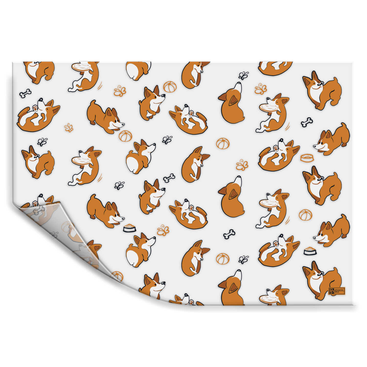 

Плёнка цветная Феникс+ "Корги" прозрачная 54035, Прозрачный