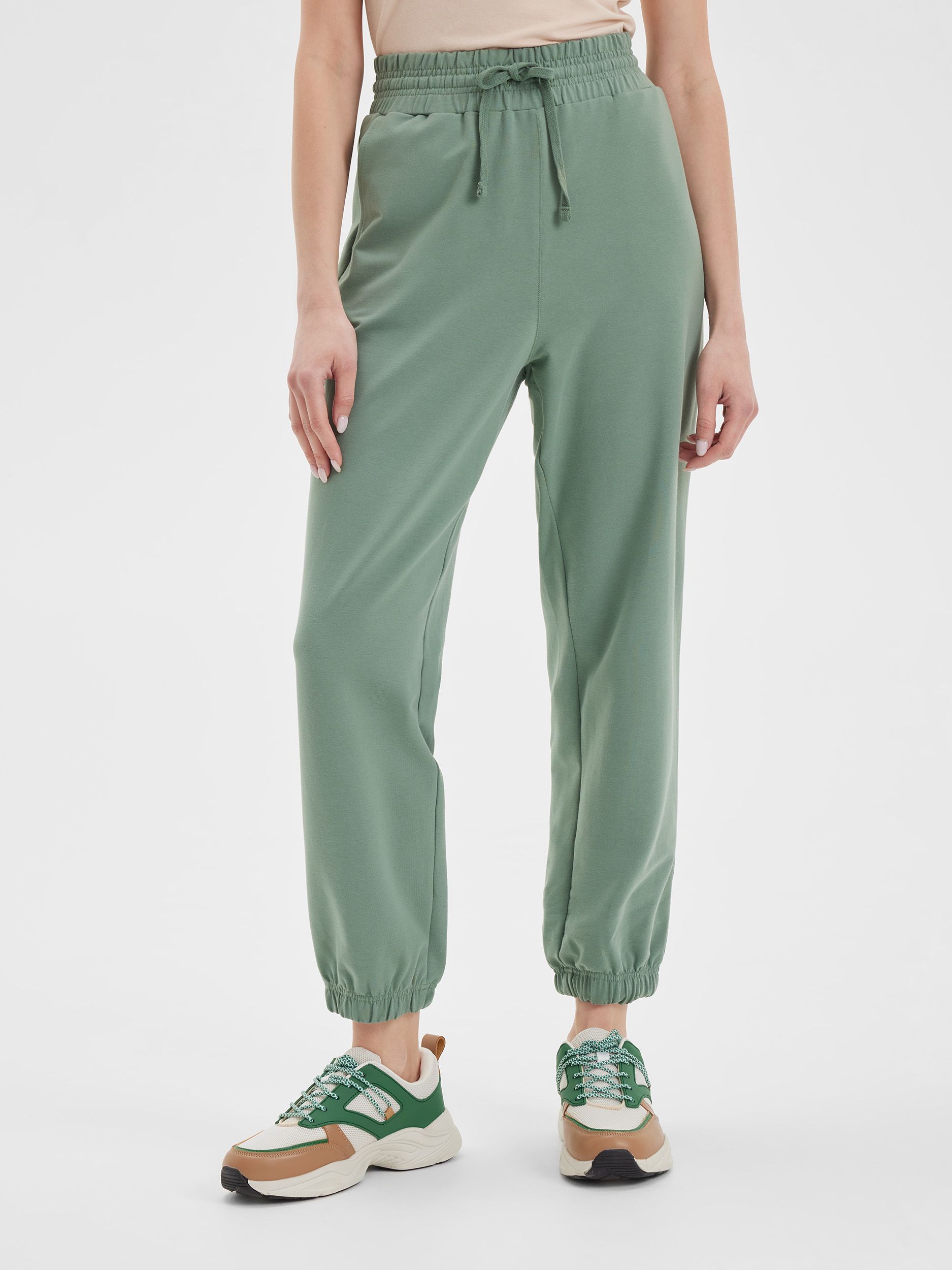 Спортивные брюки женские LAINA S21-W1-754 зеленые 44 RU