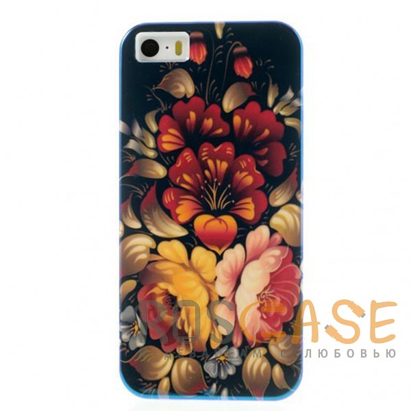 фото Tpu чехол imd print "blooming flowers" для apple iphone 5/5s/se epik