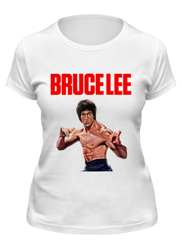 

Футболка женская Printio Bruce lee белая L, Белый, Bruce lee