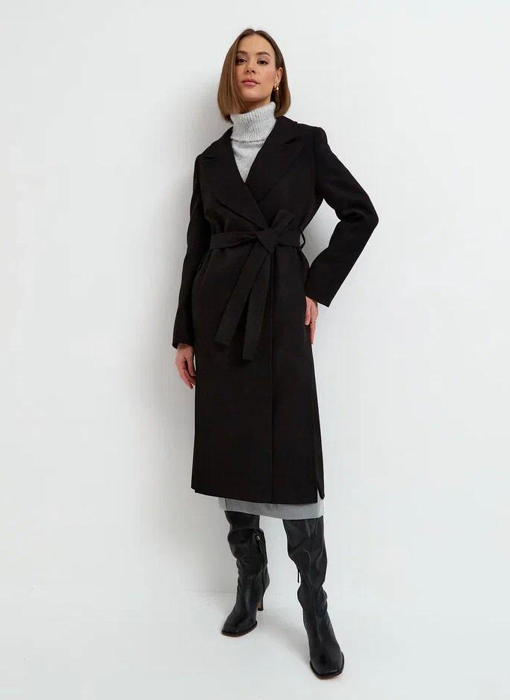 Пальто женское Giulia Rosetti 60198 черное 48 RU