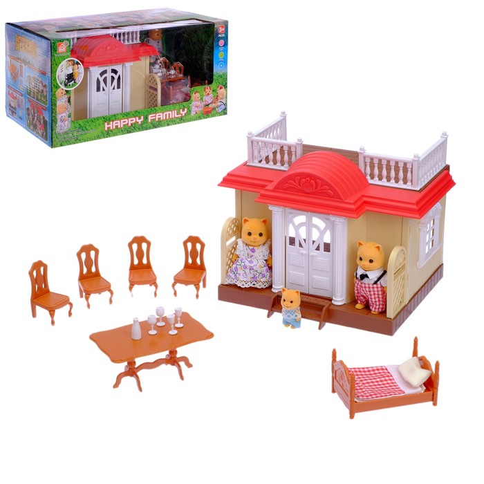 

Игровой набор Дом-дача для зверей, с мебелью (577388)