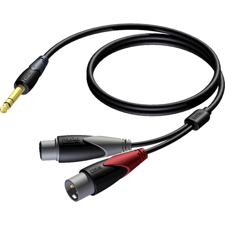 

Кабель аудио 1xJack - 2xXLR Procab CLA709/3 3.0m, CLA709/3 3.0m