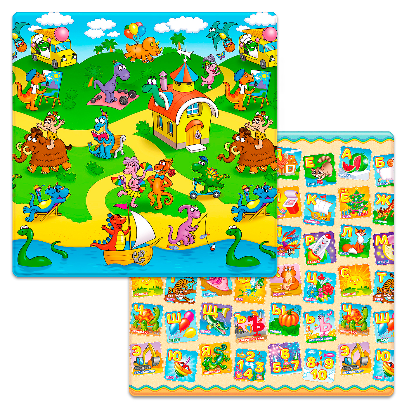 Коврик игровой (1400х1400х12) Funkids Small-12 art. FD-S12-2S, 002