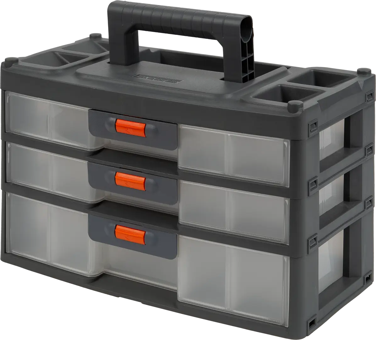 Органайзер для хранения мелочей Blocker Expert 3 секции цвет серый органайзер для хранения с крышкой двусторонний 10 2 × 7 × 3 2 см белый