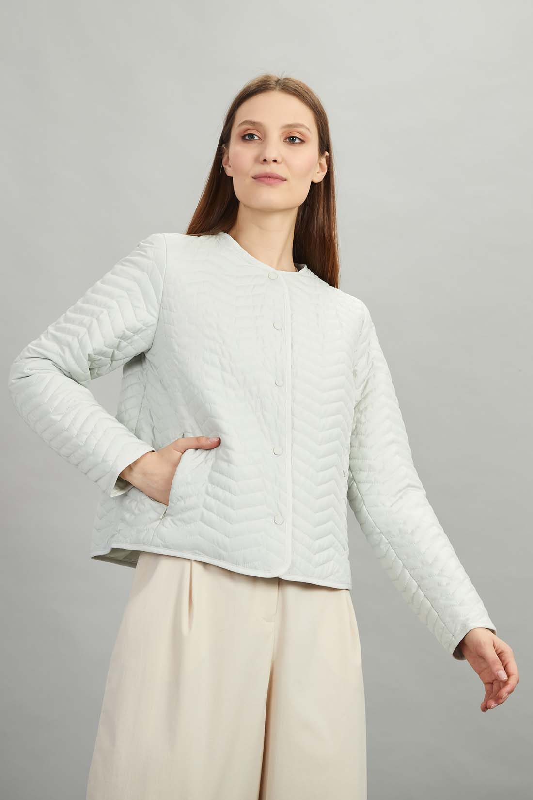 

Куртка женская Baon B0322027 белая M, Белый, B0322027