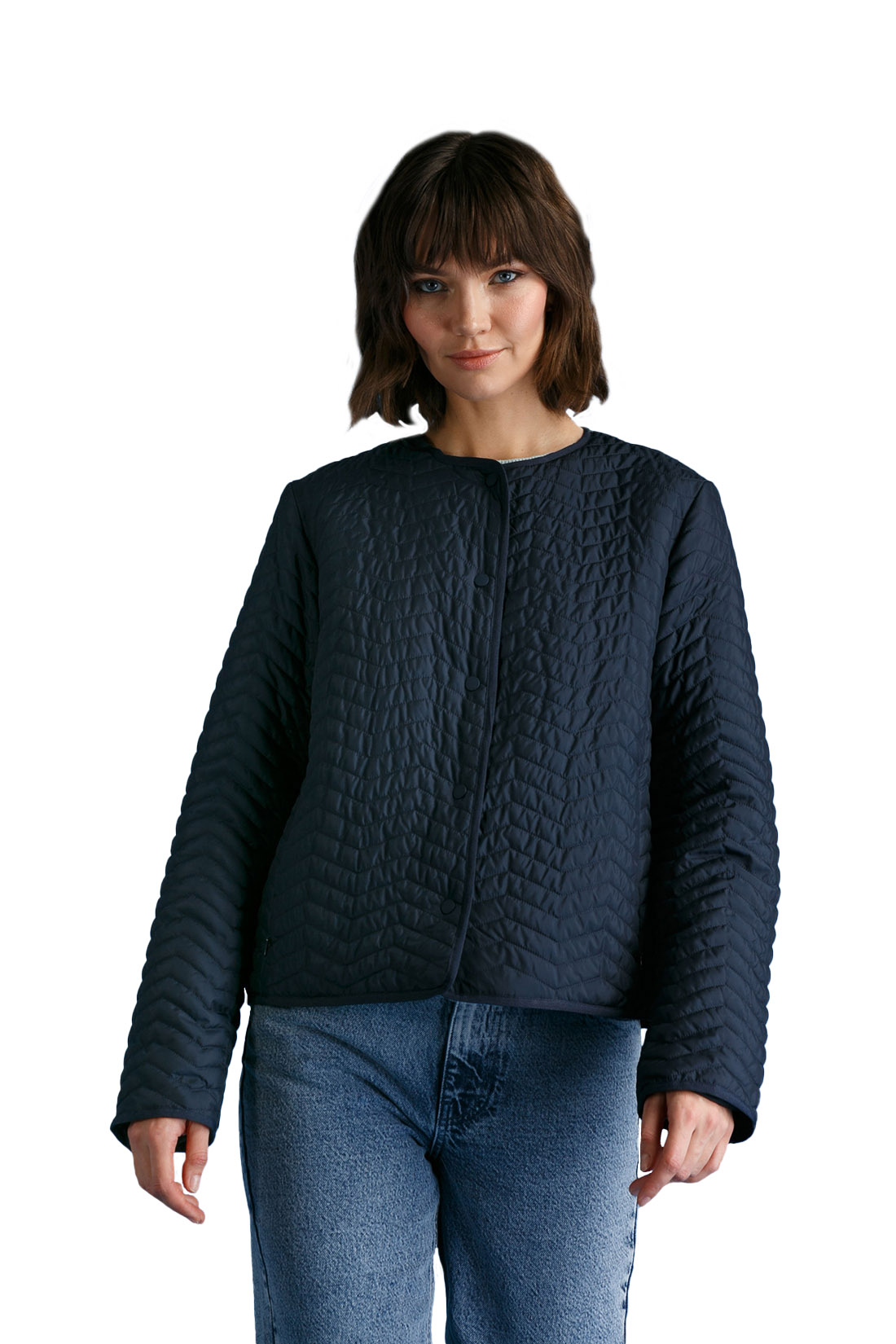 

Куртка женская Baon B0322027 синяя 2XL, Синий, B0322027