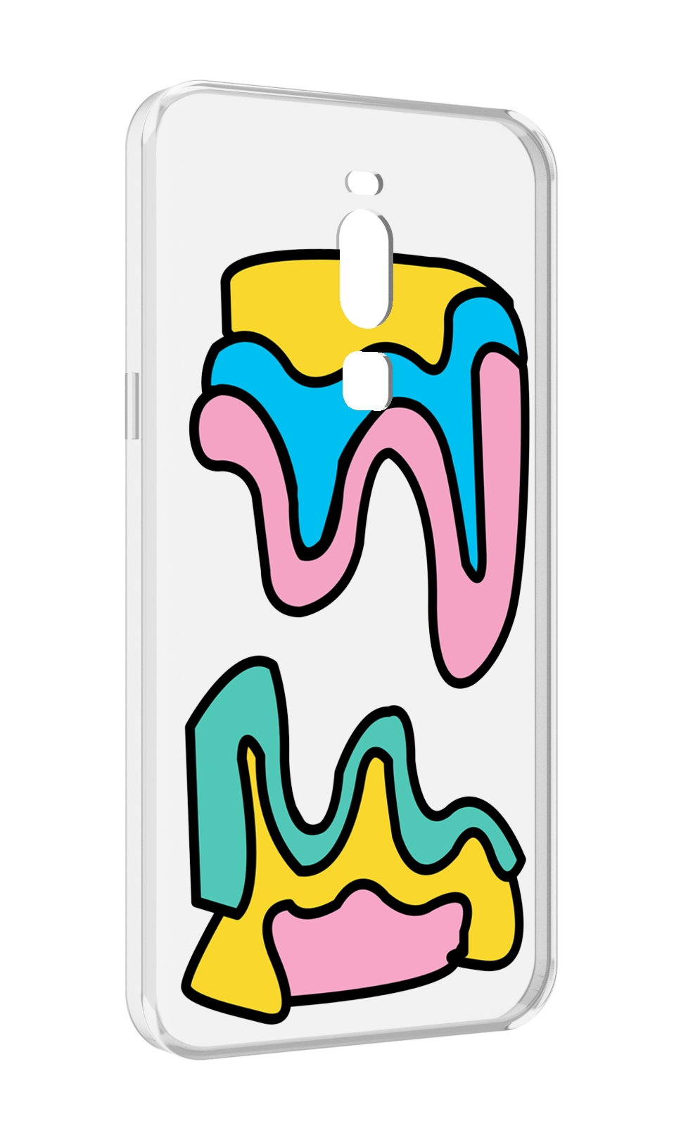 

Чехол MyPads вытекающая-абстракция для Meizu Note 8, Прозрачный, Tocco