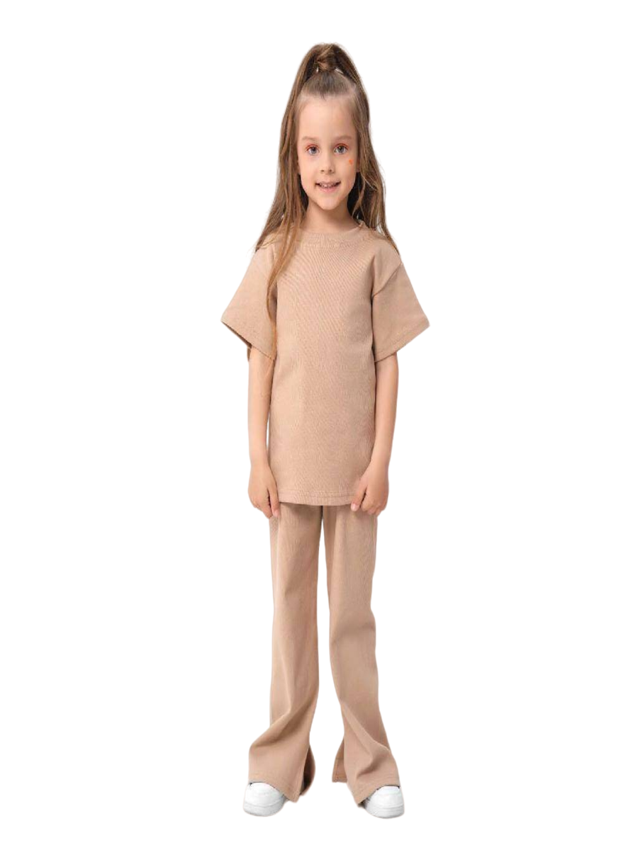 

Костюм детский (футболка, брюки) KAFTAN р. 36 (134-140 см), бежевый, 000780786