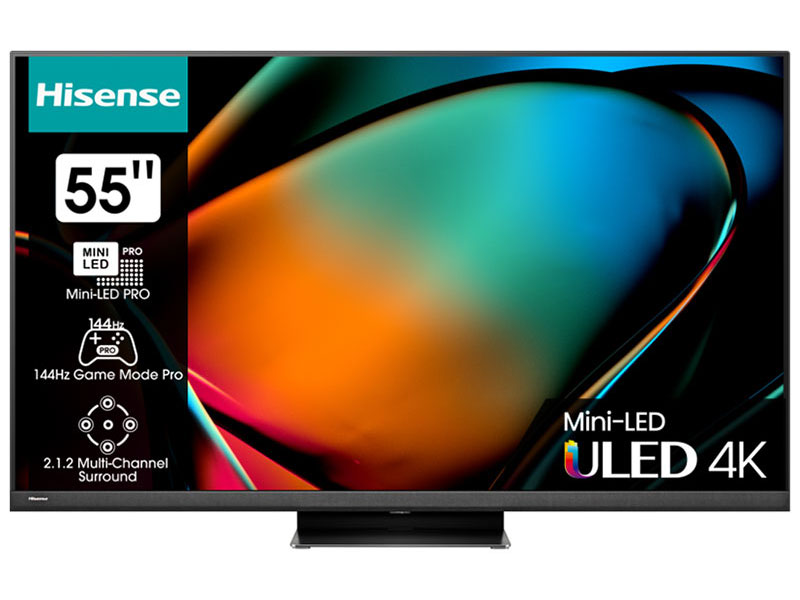 Телевизор Hisense 55U8KQ, 55"(139 см), UHD 4K черный