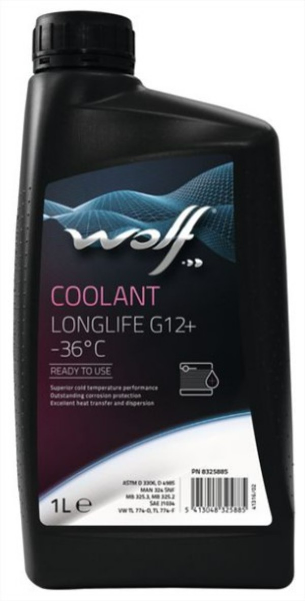 фото Жидкость охлаждающая coolant -36°c longlife g12++ 4l wolf арт. 1048157