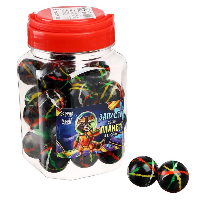 

Мяч «Запусти свою планету в космос», 3 см (30 шт), Разноцветный