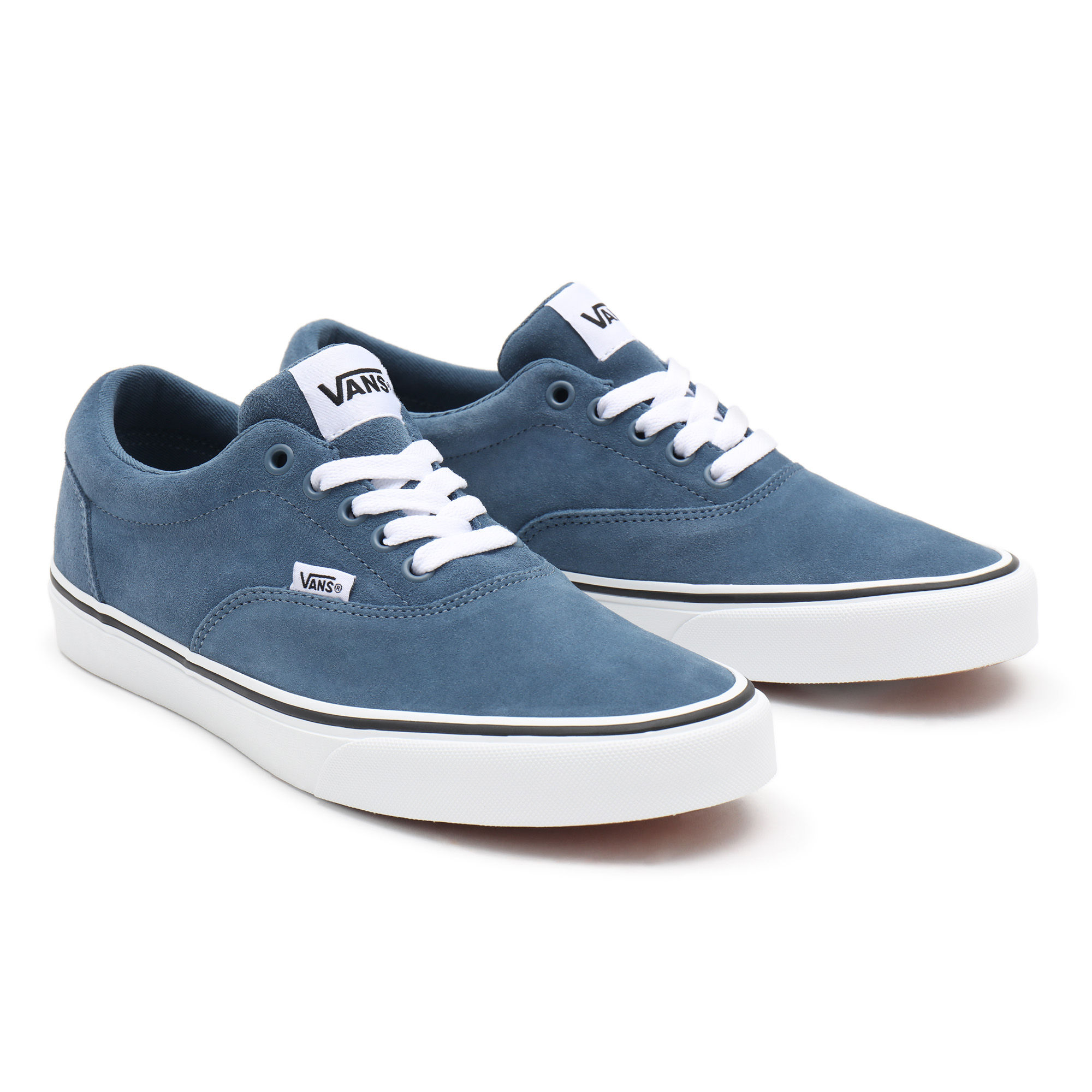 фото Кеды мужские vans mn doheny (suede) cement синие 6.5 us