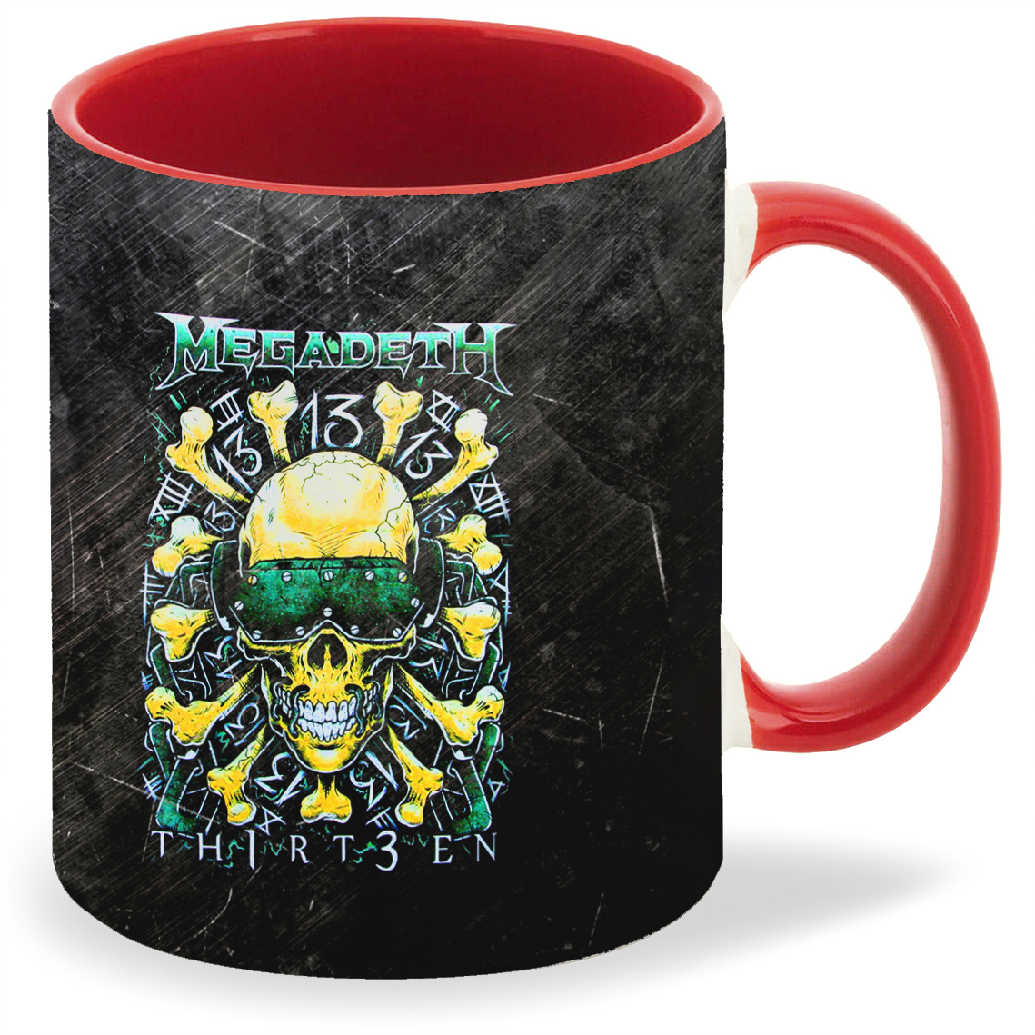 

Кружка CoolPodarok megadeth логотип череп2, megadeth логотип череп2