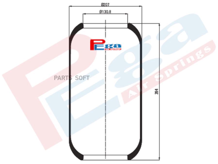 

Пневморессора HCV PEGA P10644R