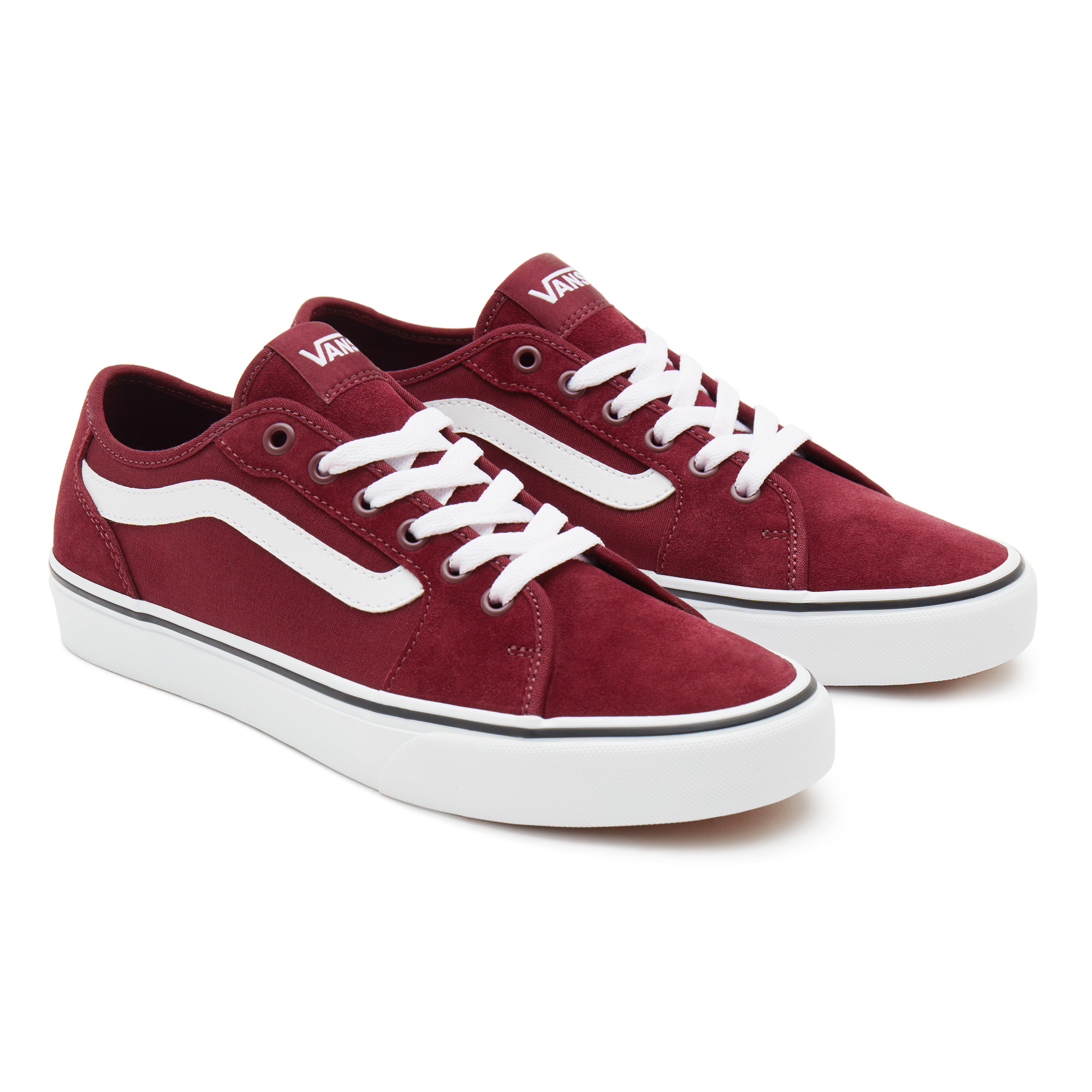 фото Кеды мужские vans mn filmore decon (suede/canvas красные 6.5 us