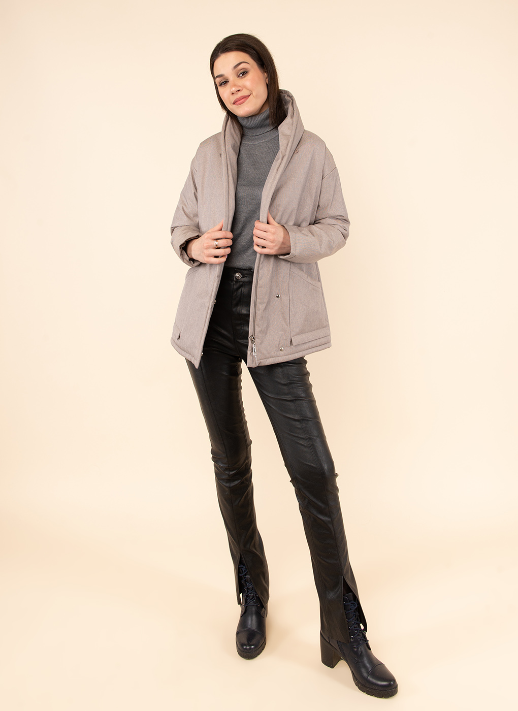 

Куртка женская Каляев 52413 бежевая 44 RU, 52413