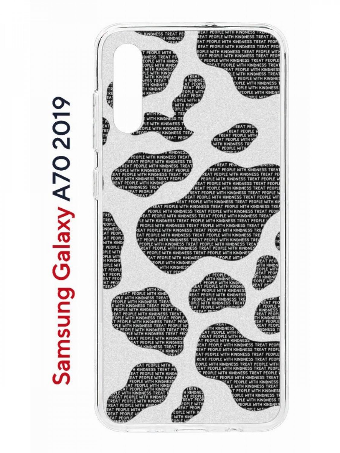 Чехол на Samsung Galaxy A70 Kruche Print Доброта,противоударный силиконовый бампер