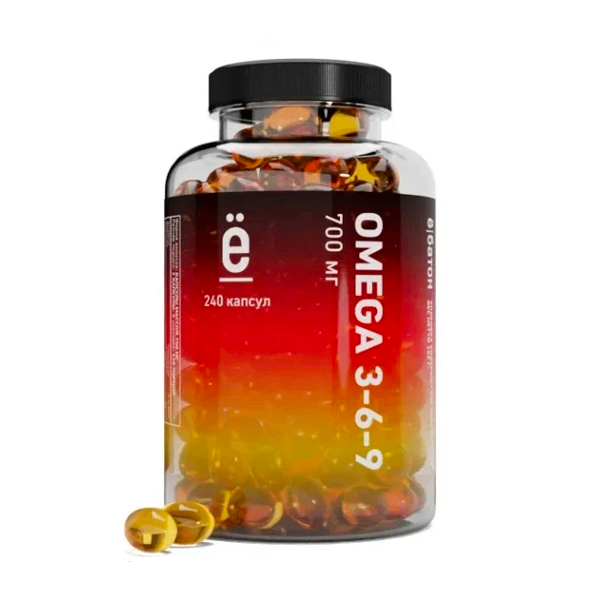 

Ё|батон Omega 3-6-9 700 мг 240 капсул