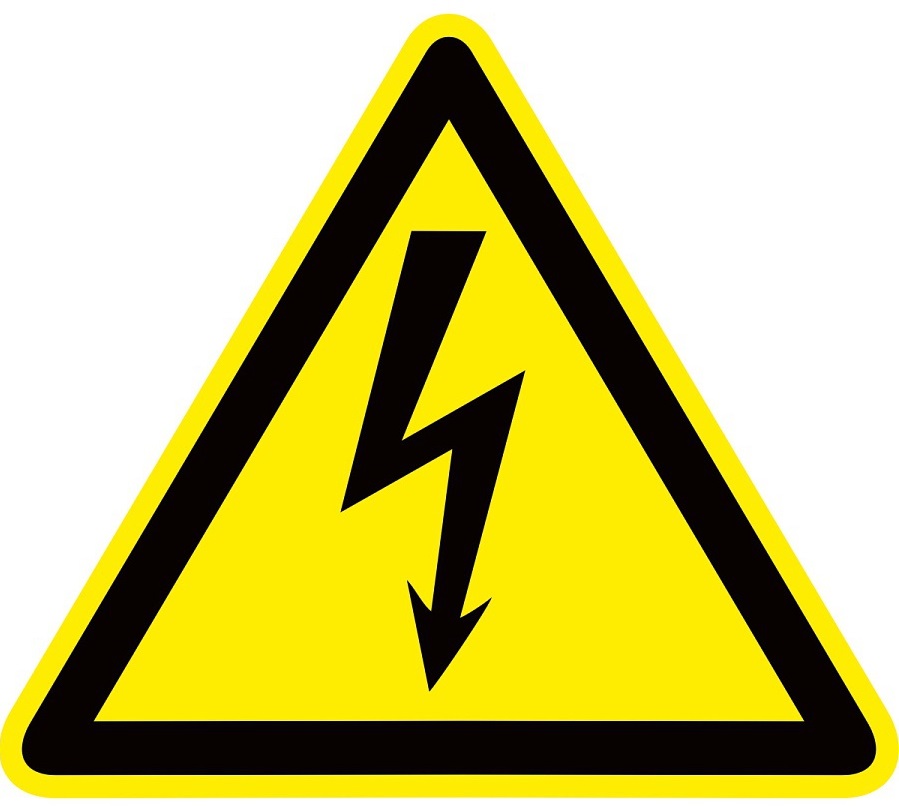 фото Знак ekf proxima пластик "опасность поражения электрическим током" pn-1-02 w08 (150х150мм)