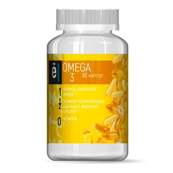 

Omega-3 Ё|батон 1000 мг 90 капсул