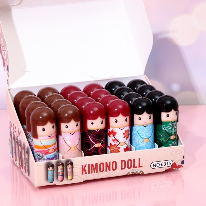 

Бальзам для губ Kimono Doll Матрешки, фруктовый, 24 шт