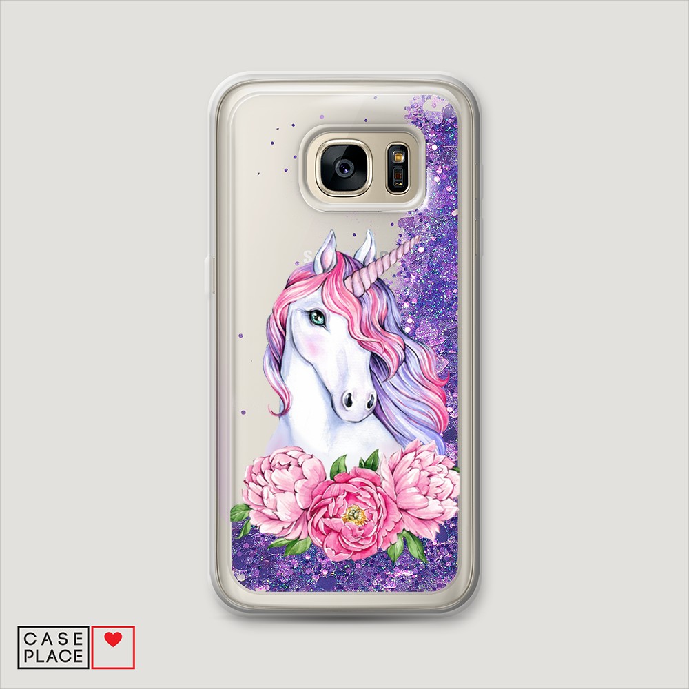 

Чехол Awog "Единорог с пионами" на Samsung Galaxy S7 Edge, 24692-1